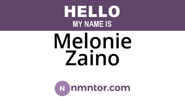 Melonie Zaino