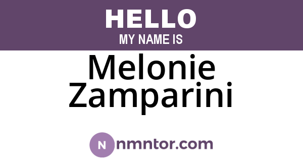 Melonie Zamparini