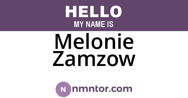 Melonie Zamzow