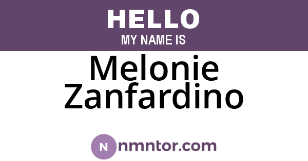 Melonie Zanfardino