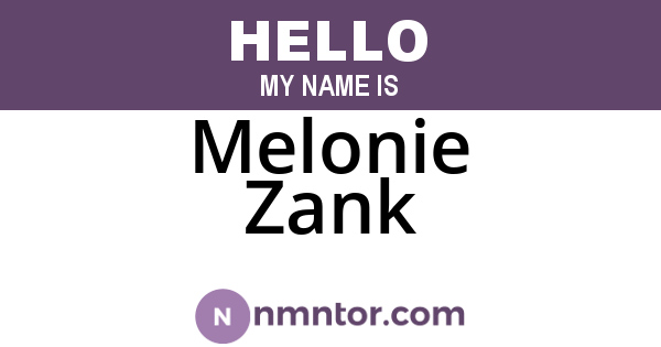 Melonie Zank