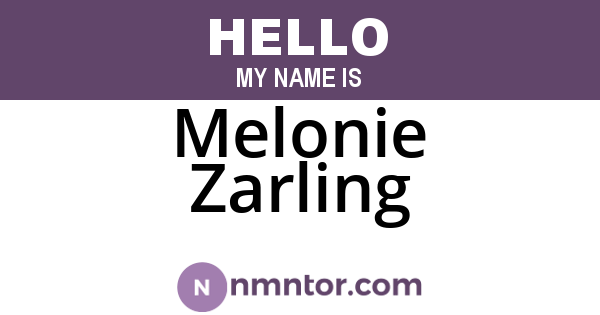 Melonie Zarling