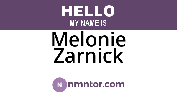 Melonie Zarnick