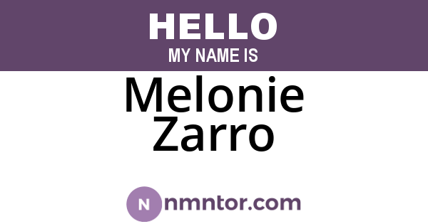 Melonie Zarro