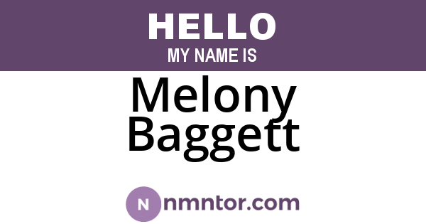 Melony Baggett