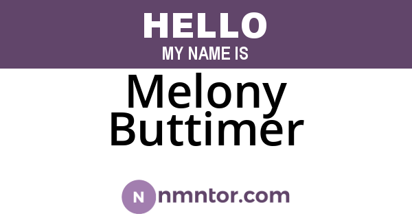 Melony Buttimer