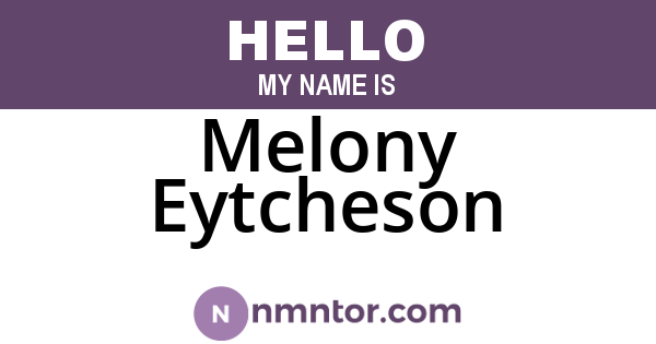 Melony Eytcheson