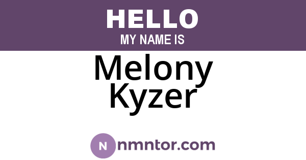 Melony Kyzer