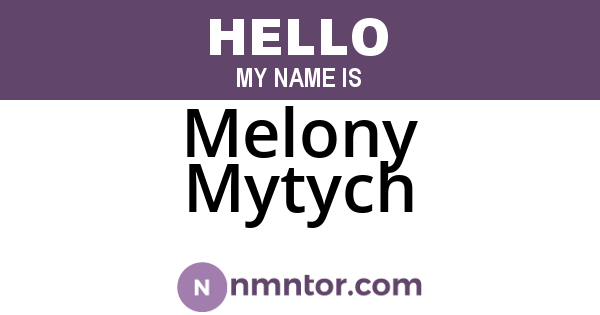Melony Mytych