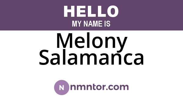 Melony Salamanca