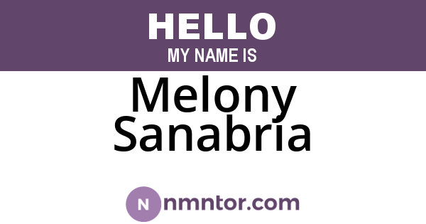 Melony Sanabria