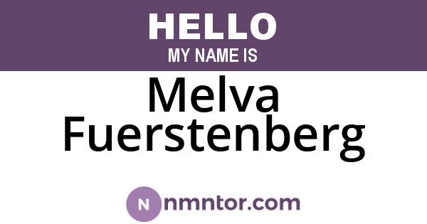 Melva Fuerstenberg