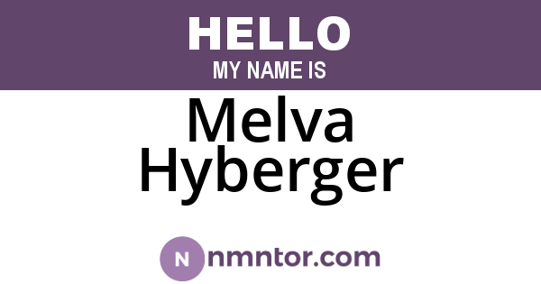 Melva Hyberger