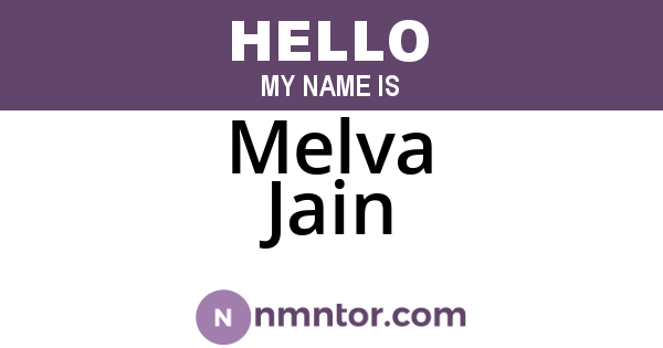 Melva Jain