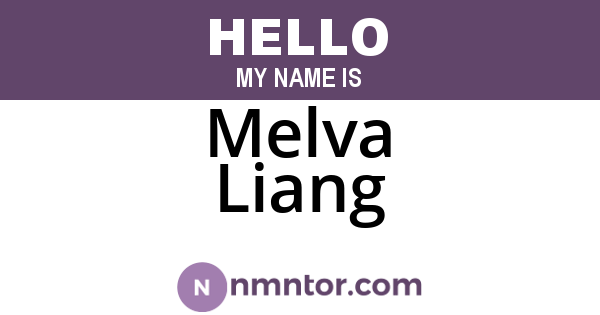 Melva Liang