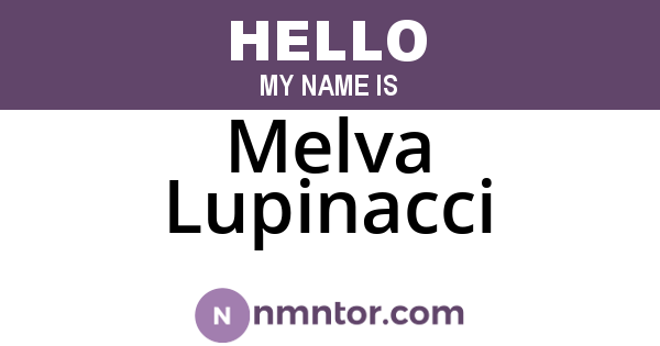 Melva Lupinacci