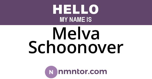 Melva Schoonover