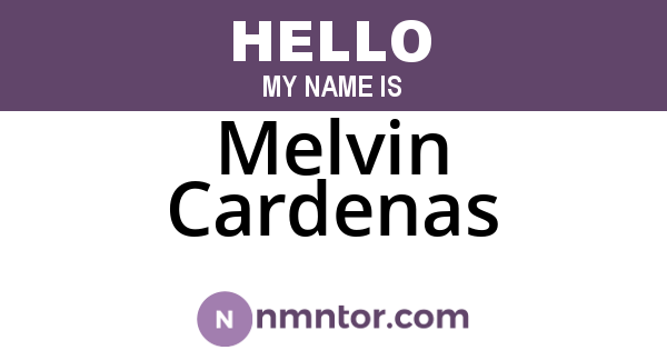 Melvin Cardenas