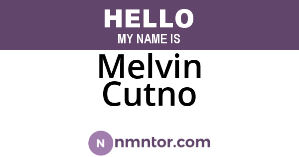 Melvin Cutno