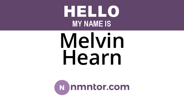 Melvin Hearn