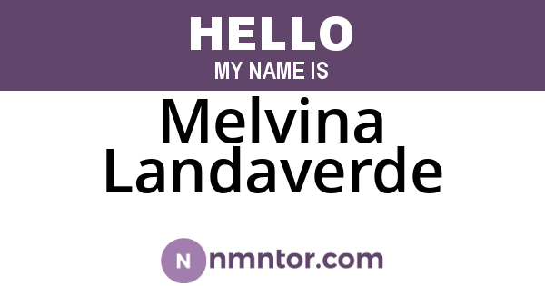 Melvina Landaverde