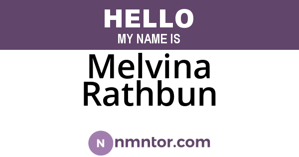 Melvina Rathbun