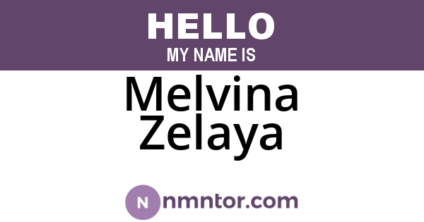 Melvina Zelaya