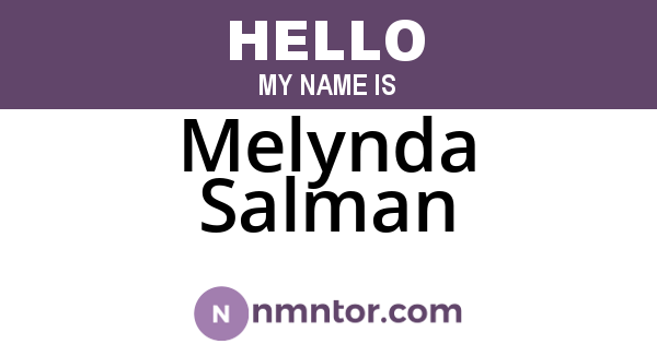 Melynda Salman