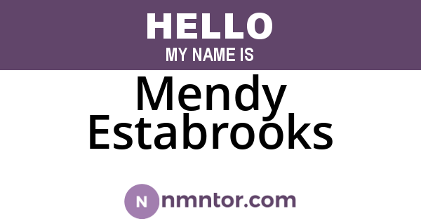 Mendy Estabrooks