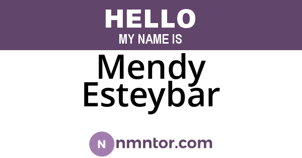 Mendy Esteybar
