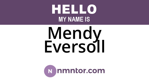 Mendy Eversoll