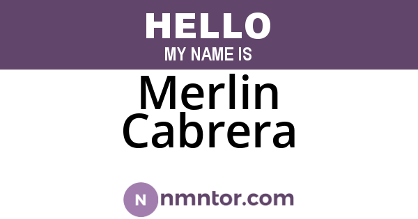 Merlin Cabrera
