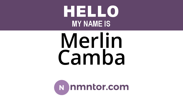 Merlin Camba