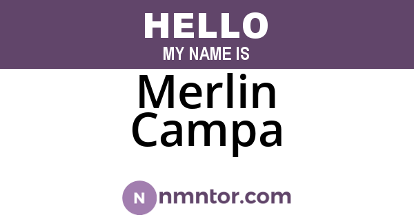 Merlin Campa