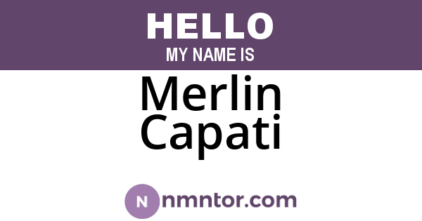 Merlin Capati
