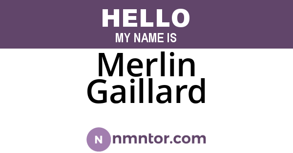 Merlin Gaillard