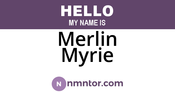 Merlin Myrie