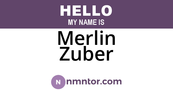 Merlin Zuber