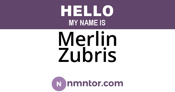 Merlin Zubris