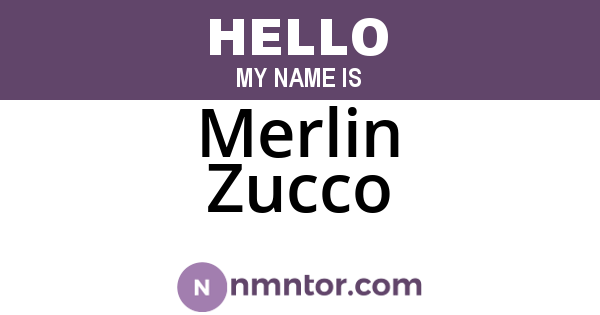Merlin Zucco