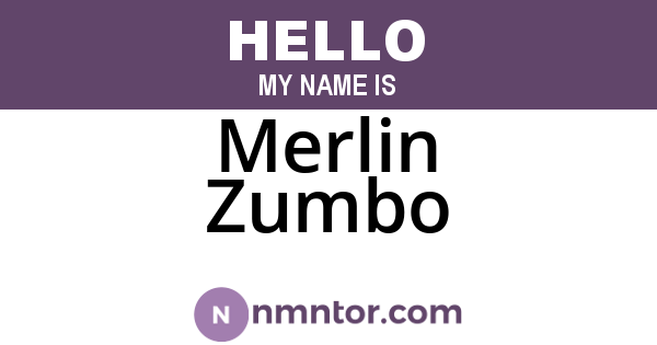 Merlin Zumbo