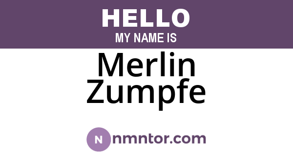 Merlin Zumpfe