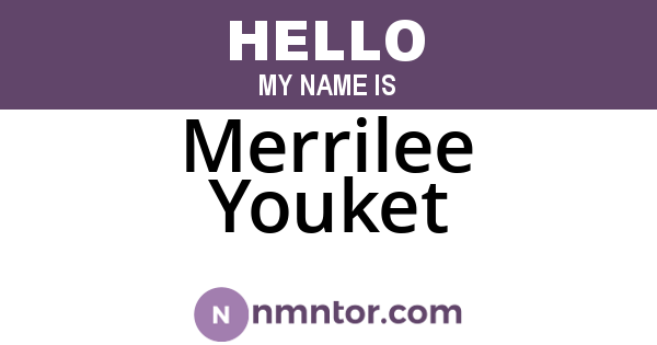Merrilee Youket