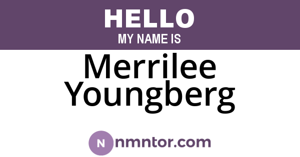 Merrilee Youngberg
