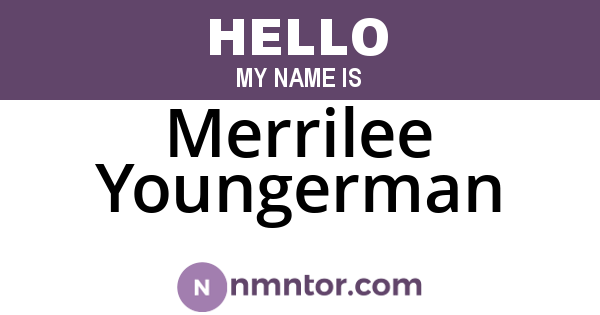 Merrilee Youngerman