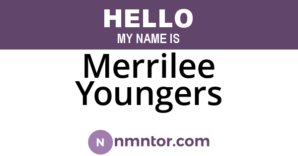 Merrilee Youngers
