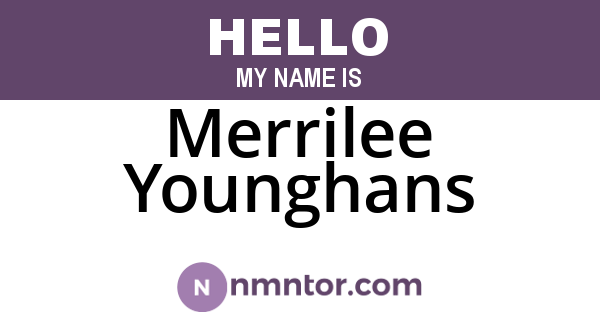 Merrilee Younghans