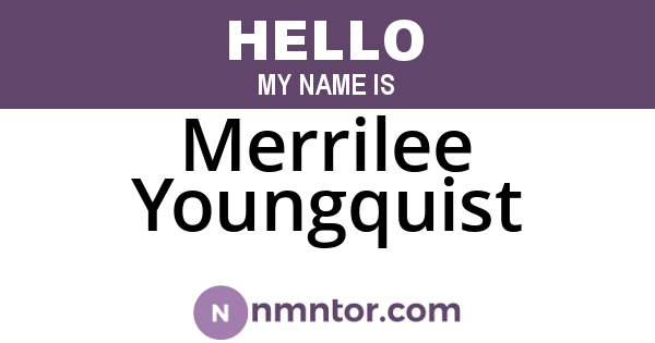 Merrilee Youngquist