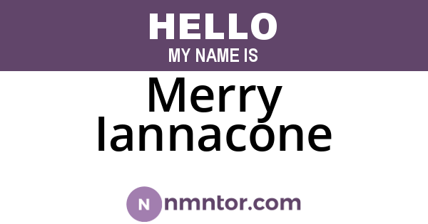 Merry Iannacone