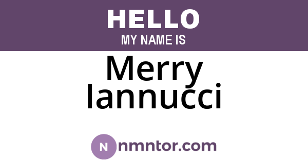 Merry Iannucci